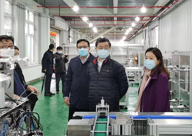 陸曉春書(shū)記赴誠(chéng)格調(diào)研防疫物資生產(chǎn)